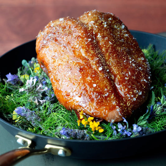 Roasted Honey Glazed Dry Aged Duck Crown