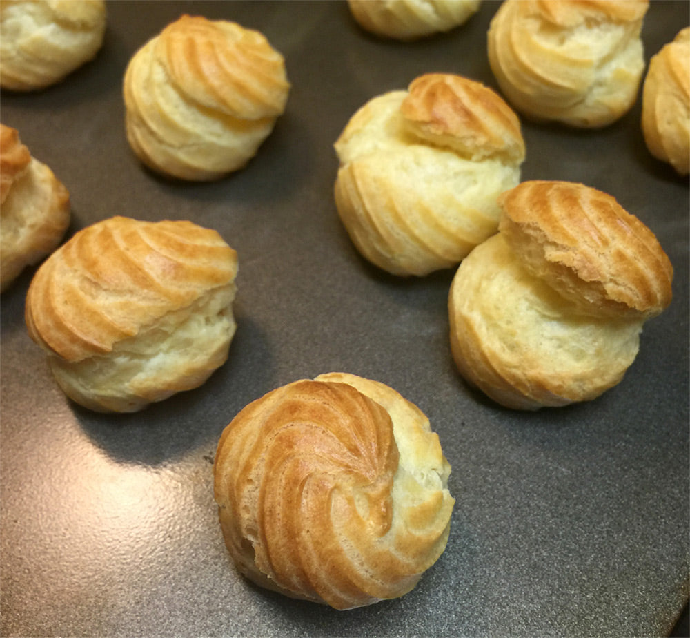 Duck Fat Profiterol with Foie Gras Mousse and Duck Fat Salted Caramel